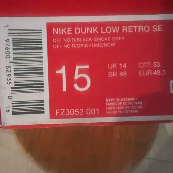 Nike Men's Sneakers - Red and Black - Picture 2 of 8